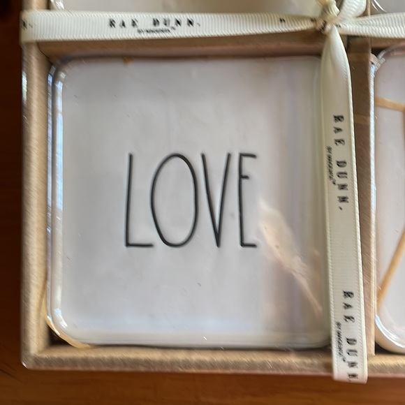 NIB Rae Dunn Love Coasters - Picture 3 of 6